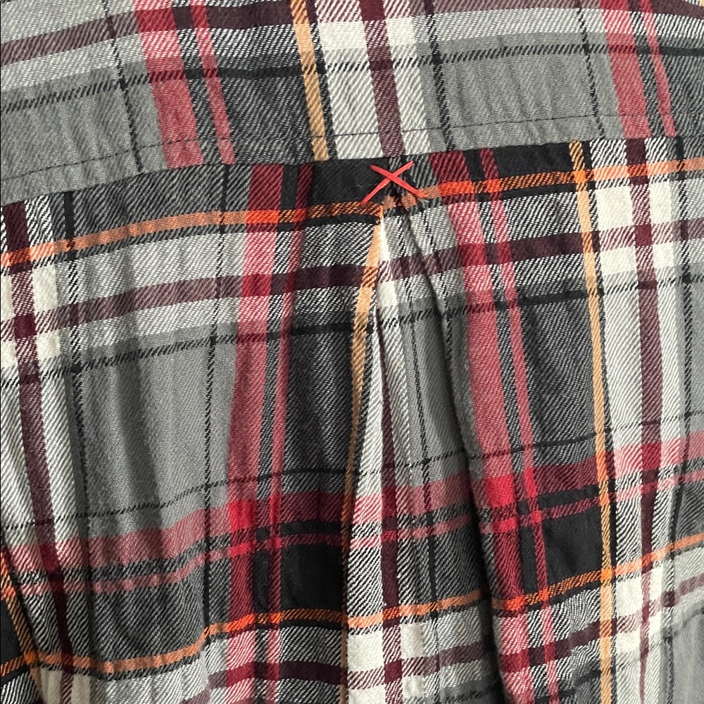 Elizabeth and James Plaid Red and Flannel Shirt Embellishments Size 0 - Picture 8 of 9
